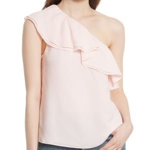 Rebecca Taylor Silk One-Shoulder Blouse NWT
